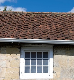 Pantiles on a Georgian coaching inn in Wiltshire