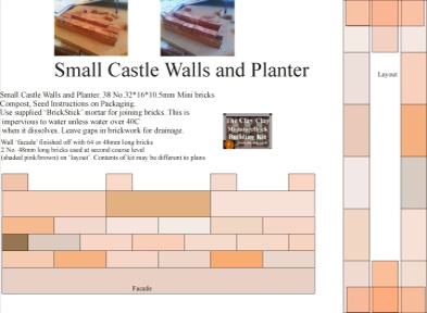Small Castle Walls Planter Kit Plans
