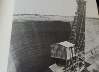 Shale planer extracting Lower Oxford ( Fletton) clay atLondon Brick's Kings Dyke Brickworks at Whittlesea, Cambs