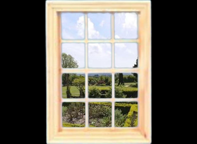 Styles of printable window for Isle of Wight made miniature clay brick kits.