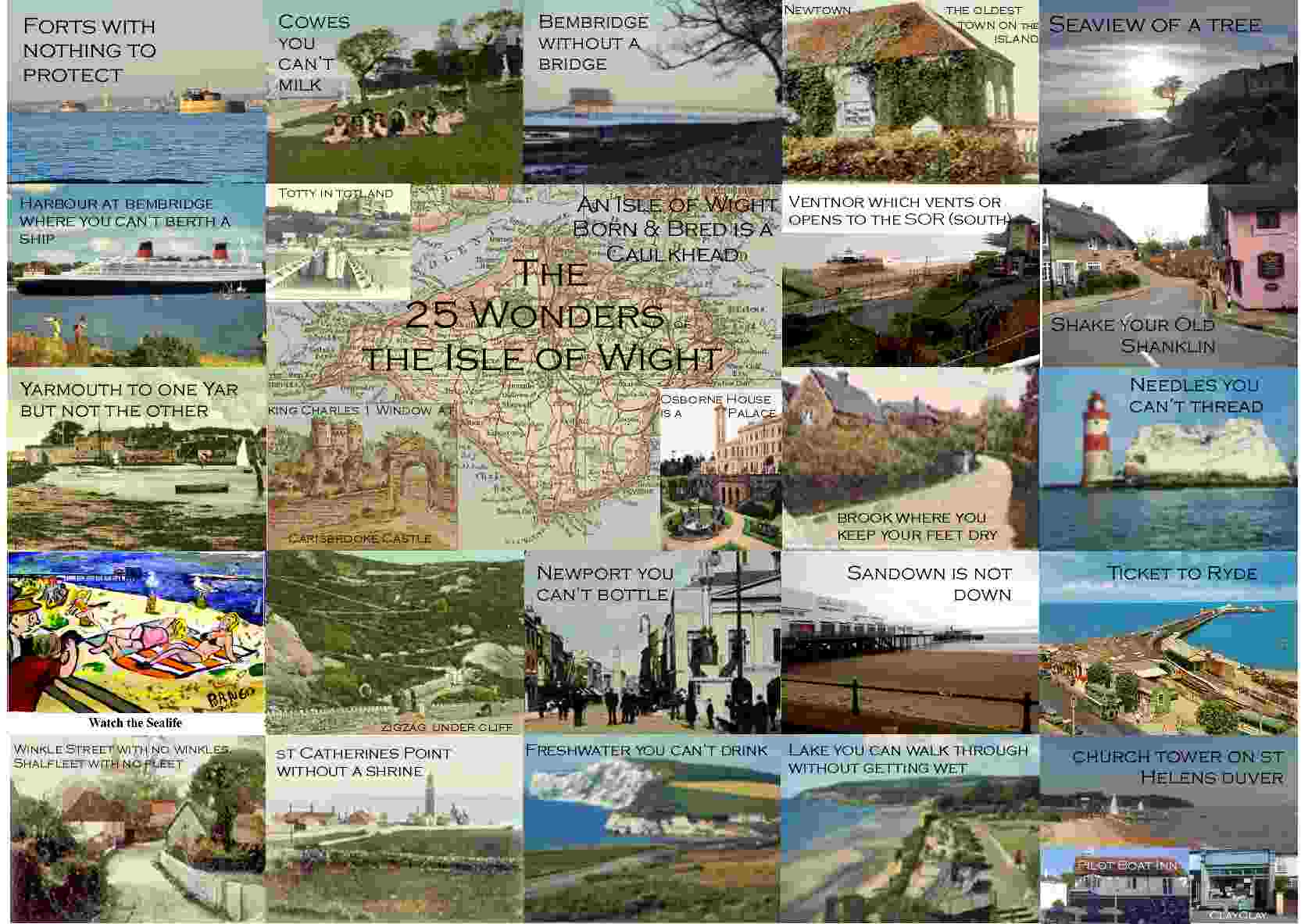 '25 Wonders of Wight' Postcard