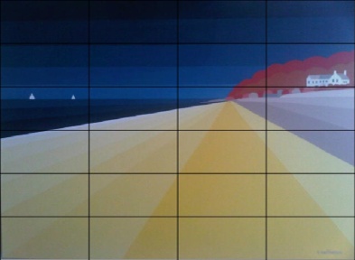 Mini Brick Jigsaws  Bembridge beach by Suzanne Whitmarsh 24 pieces �5.00 (magnetic)