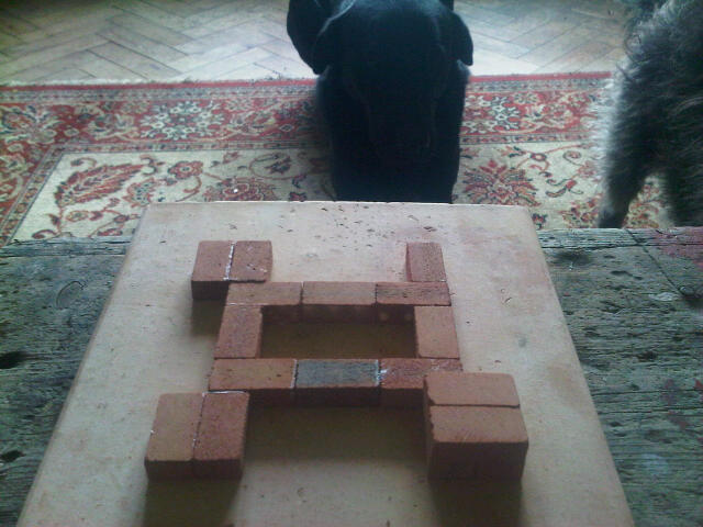 Small Castle Clay Clay Brick Building Kit. 