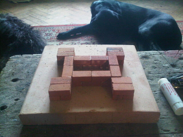 Small Castle Clay Clay Brick Building Kit. 