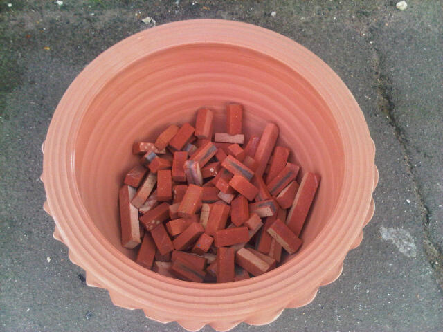Isle of Wight made miniature clay bricks